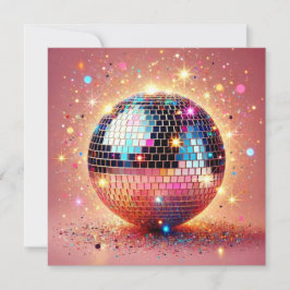 Glitter Disco bal Kaart. Kaart