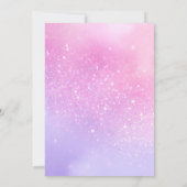 Glitter Disco Bal Pastel Cloud Nine Verjaardag Kaart (Achterkant)