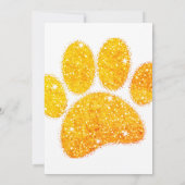  Glitter Dog Pawprint Kaart (Achterkant)