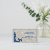 Glitter Dog Walking Visitekaartje (Staand voorkant)