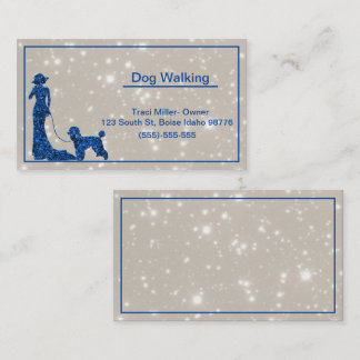 Glitter Dog Walking Visitekaartje