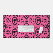 Glitter Doll Verjaardag Roze Glam Mode Bureaumat (Keyboard & Muis)