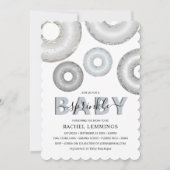 Glitter Donut Baby Sprinkle Boy Baby shower Kaart (Voorkant)