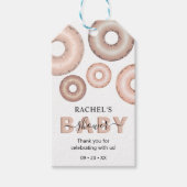 Glitter Donut Baby Sprinkle Girl Baby shower Cadeaulabel (Voorkant)