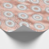 Glitter Donut Confetti Pattern Cadeaupapier (Hoek)