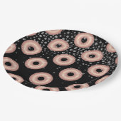 Glitter Donut Confetti Pattern Papieren Bordje (Gekanteld)