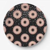Glitter Donut Confetti Pattern Papieren Bordje (Voorkant)