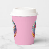 Glitter donut paper cup. papieren bekers (Links)