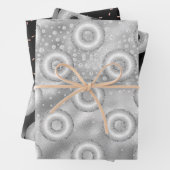 Glitter Donut Pattern Inpakpapier Vel (In situ)