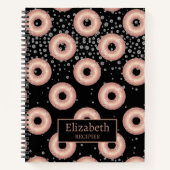 Glitter Donut Pattern Recept Notitieboek (Voorkant)