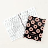 Glitter Donut Pattern Recept Notitieboek (Binnen)