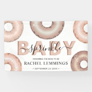Glitter Donut Sprinkle Girl Baby shower Spandoek