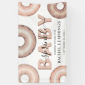 Glitter Donut Sprinkle Girl Baby shower Spandoek (Verticaal)