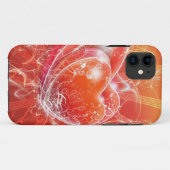 Glitter Double Heart Hoesje (Achterkant (horizontaal))