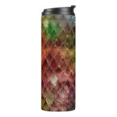 Glitter Dragon Scale Patroon Thermosbeker (Gedraaid links)