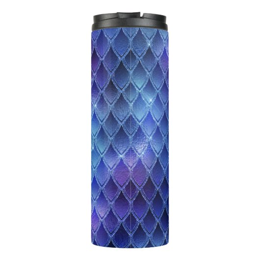 Glitter Dragon Scale Patroon Thermosbeker (Achterkant)