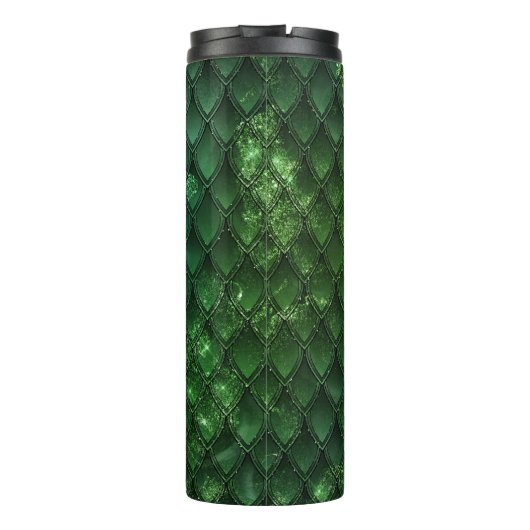 Glitter Dragon Scale Patroon Thermosbeker (Achterkant)
