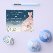 Glitter Dress Butterfly Quinceanera Budget Flyer (Enkel)