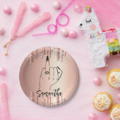 Glitter Drift Bachelorette Party | Bridal Partij Papieren Bordje (Feest)