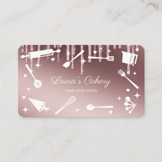 Glitter Drift Bakketgereedschappen gereedschap voo Visitekaartje (Voorkant)