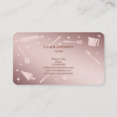 Glitter Drift Bakketgereedschappen gereedschap voo Visitekaartje (Achterkant)