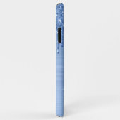 Glitter Drift Blue Monogram Case-Mate iPhone Case (Achterkant/rechts)