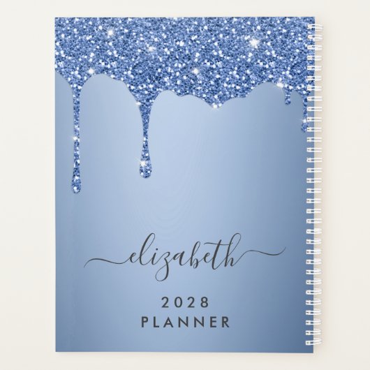 Glitter Drift Blue Specialized Planner (Achterkant)