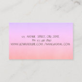 Glitter Drift Cake Mixer Bakery Visitekaartje (Achterkant)