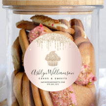 Glitter Drift Pastry Chef Bakery Pink