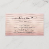 Glitter Drift Roos Gold Nail Salon Professional Visitekaartje (Achterkant)