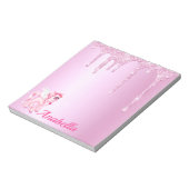 Glitter Drift Roze Pony Unicorn Notitieblok (Linkerzijde)