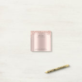 Glitter Drift roze roze roodroodbruin Adress Spark Post-it® Notes (Op bureau)