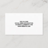 Glitter Drip Bokeh | Marmer Visitekaartje (Achterkant)