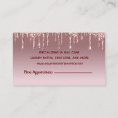 Glitter Drip Dog Grooming Dog Spa Appointcard Afsprakenkaartje (Achterkant)