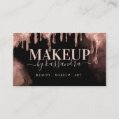 Glitter Drip Glam Makeup van Salon Black Visitekaartje (Voorkant)