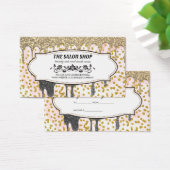 Glitter Drip | Glamour | Schoonheid Visitekaartje (Bureau)