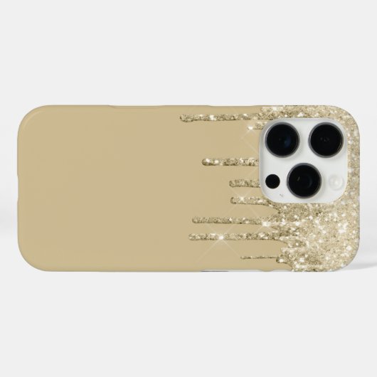Glitter Drip iPhone 16 Pro Hoesje (Achterkant (horizontaal))