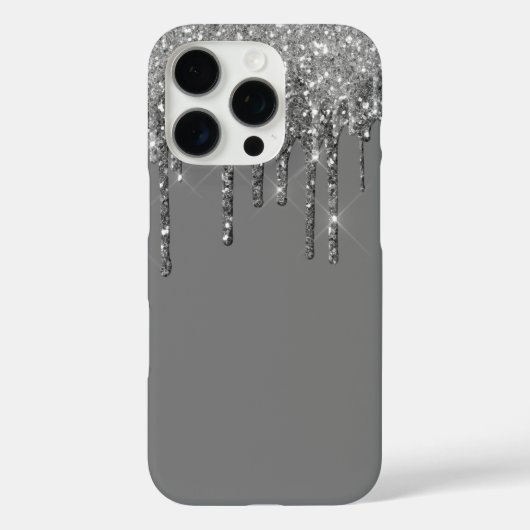 Glitter Drip iPhone 16 Pro Hoesje (Achterkant)