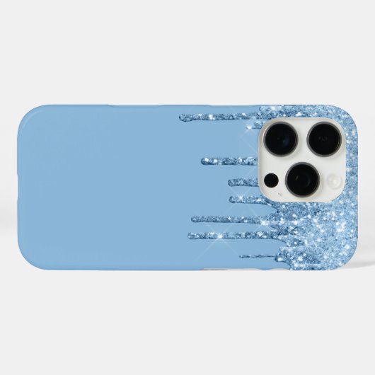 Glitter Drip iPhone 16 Pro Hoesje (Achterkant (horizontaal))