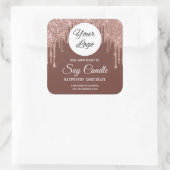 Glitter Drip Kaars Schoonheidsproduct Label Sticke (Tas)