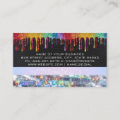 Glitter Drip | Leather Bokeh | MODE Visitekaartje (Achterkant)