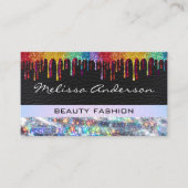 Glitter Drip | Leather Bokeh | MODE Visitekaartje (Voorkant)