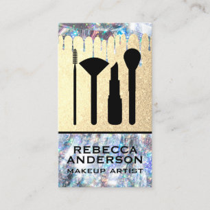 Glitter Drip   make-up kit Visitekaartje