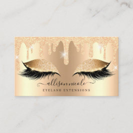 Glitter Drip Metallic Folie Eyelash Visitekaartje