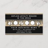 Glitter Drip Nails Spa Professional Trendy Pattern Afsprakenkaartje (Achterkant)