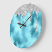 Glitter Drip Ocean Glitter Grote Klok (Hoek)