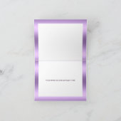 Glitter Drip Paarse Baby Voeten Dank u kaart (Binnen)