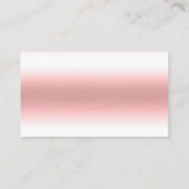 Glitter Drip Roze Baby shower Diaper Raffle Informatiekaartje (Achterkant)