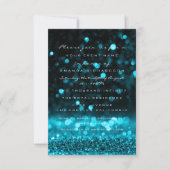 Glitter Drips Blauwgroen Ocean Wedding Bridal Swee Kaart (Voorkant)