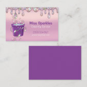 Glitter Drips Bucket House Cleaning Services Visitekaartje (Voorkant / Achterkant)